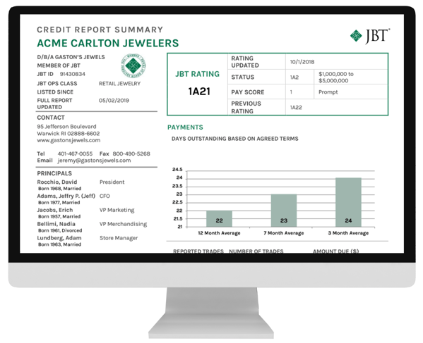 Jewelry Industry Credit Report By JBT